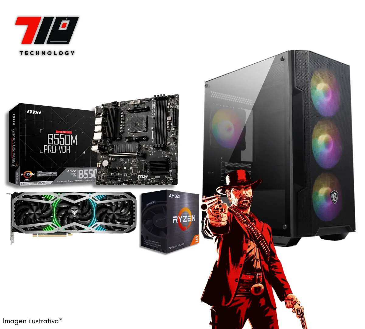 Pc Gamer Ryzen 7 5700 + Rtx 3070 8gb + 16gb Ram